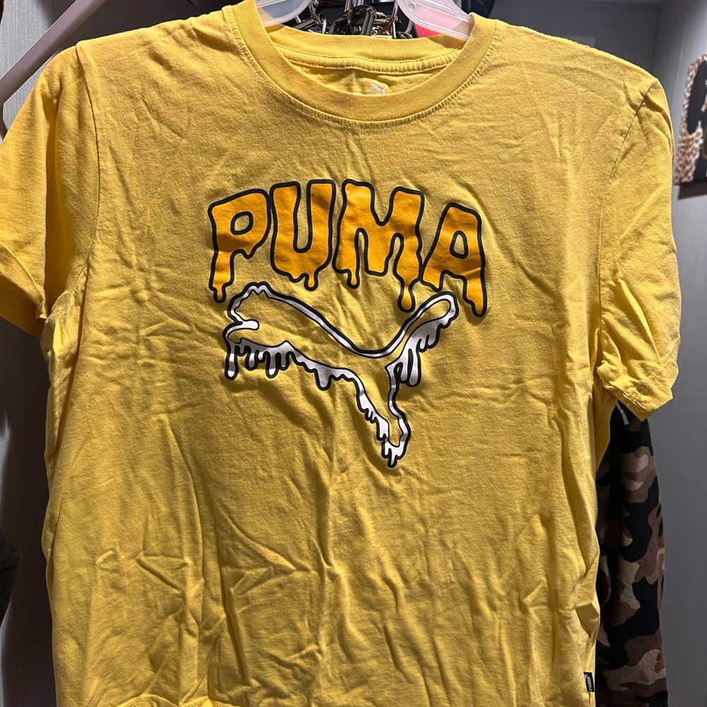 Puma Mustard Tee with Graphic